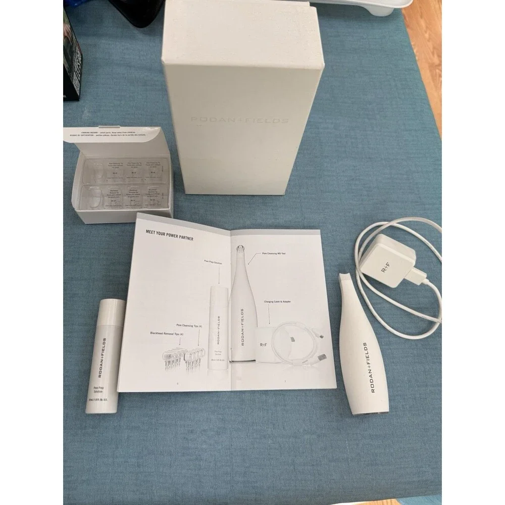 Rodan + Fields PORE CLEANSING SYSTEM MD System, Cord, 3 Pore + 3 Blackhead Tips